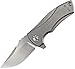 Zero Tolerance Les George Titanium KVT Folding Knife (0900); Manual Open, S35VN Stainless Steel, KVT Ball-Bearing System, Frame Lock, Reversible Pocketclip; 4.3 oz., 2.7 In. Blade, 6.6 In. Overall Length