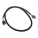 Phobya HD Audio Extension Cable, Male to Female, 60cm, Sleeved, Black