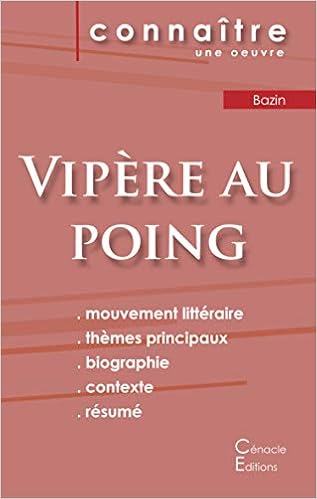 Fiche De Lecture Vipere Au Poing De Herve Bazin Analyse Litteraire De Reference Et Resume Complet French Edition Bazin Herve 9782367889634 Amazon Com Books