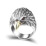 QUSIIOSLK Men's Vintage 925 Sterling Silver Open