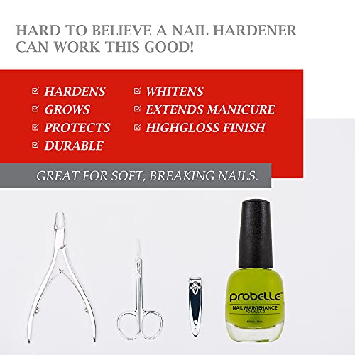 Probelle Formula 2 Nail Maintenance with Garlic and Lime, Nail Hardener