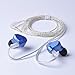KZ ZS3 ZS5 0.75mm 2 pin Upgrade Silver Plate Replacement Earphones Cable for KZ Earphones (Silver)