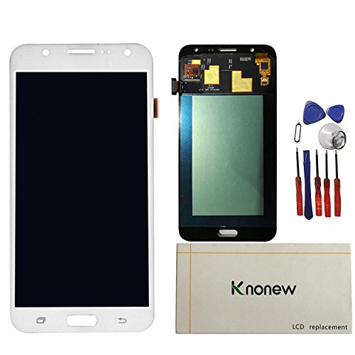 KNONEW For Samsung Galaxy J7 J700 J700F J700M J700H LCD Display Glass Touch Screen Digitizer Assembly Replacement part Tools (White)