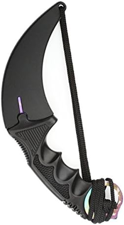LeeKerTel HK-01 CS-GO Counter Strike Claw Knife Stainless Steel Camping Hunting Tactical Knife Fixed Blade with Sheath and Cord (Multi-color)
