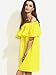MakeMeChic Women's Off Shoulder Ruffle Cute Dress