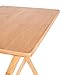 BIRDROCK HOME Bamboo Foldable TV Dinner Table - Easy Storage - Fully Assembled - Lightweight - Sustainable Material