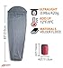 Litume Velour Fleece Sleeping Bag Liner Add Up to 12F, Anti Static Mummy Sleeping Sack Backpacking, Camping, Traveling, Lightweight Sleep Sack with Drawstring Hoodthumb 1