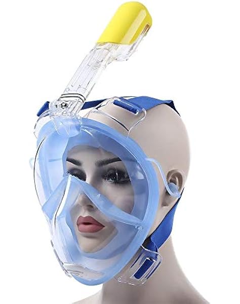 Download 180 Panoramic View Full Face Snorkeling Mask Diving Underwater Swimming Compatible Snorkel Mask With Anti Fog Easy Breathing And Anti Skid Ring Earplug For Underwater Camera Buy Online At Best Price In Uae PSD Mockup Templates
