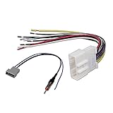 AFTERMARKET CAR STEREO RADIO RECEIVER WIRING HARNESS W/ RADIO ANTENNA ADAPTER FOR SELECT NISSAN VEHICLES