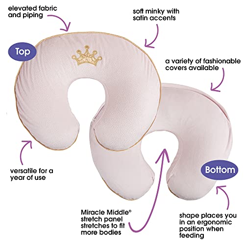 Boppy Nursing Pillow and Positioner—Luxe Pink Princess with Gold