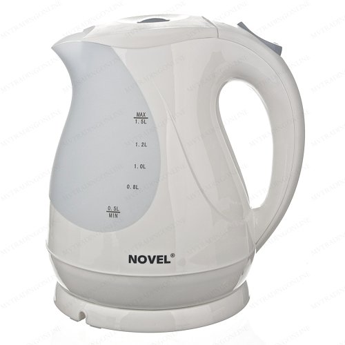 Click Here to See More Images Novel 1.5 Liter 1000 Watts Cordless Electric Kettle