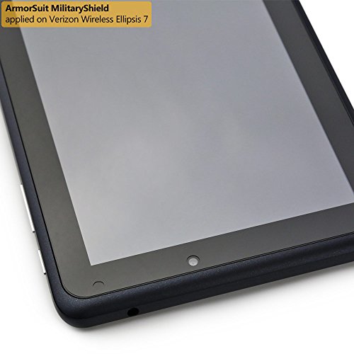ArmorSuit MilitaryShield - Verizon Ellipsis 7" Screen Protector + White Carbon Fiber Full Body Skin Protectorw/ Lifetime Replacements