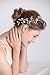 fxmimior Bridal Wedding Headpiece Hair Vine Crystals Rhinestone Headband Tiara Wedding Party Evening Hair Accessory (rose gold)