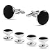 John William Clothing Cufflinks for Men: Tuxedo Studs Enclosed with Gift Bag | Mens Formal Outfits, Suits, Shirts, Work, Prom, Dance, Wedding