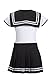 Littleforbig Cotton Romper Onesie Pajamas Bodysuit - Magical Onesie Skirt Set Black 4XL