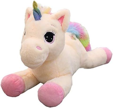 Rivadal 40cm/60cm Unicorn Stuffed Fluffy Toy Cute Soft Plush Animal Doll for Girls