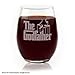 The Godfather Etched Stemless Wine Glass - Officially Licensed, Premium Quality, Handcrafted Glassware, 15oz. - Perfect Collectible Gift for Movie Enthusiasts, Birthdays & Special Occasions