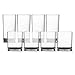 8pc Clarus Tritan Unbreakable Plastic Tumblers, four 14oz rocks and four 16oz water