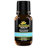 Peppermint Essential Oil By Scential Health 15ml (.5oz) 100% Certified Pure Therapeutic Grade Essential Oil With No Fillers, Bases or Additives AND ZERO Carrier Oils