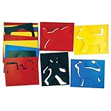 Roylco Child's First Stencil Set, 7 x 8 Inches, Set of 15