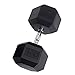 Body-Solid Rubber Coated Hex Dumbbells 3-100 lbs.