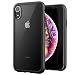 ZUSLAB Tough Fusion for Apple iPhone XR Case 2018 with Transparent Hard PC Clear Back Cover + Soft Silicone Rubber Bumper with Air Space, Anti-Scratch Shockproof Hybrid Protective Case - Matte Black