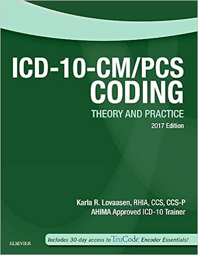 ICD-10-CM/PCS Coding: Theory and Practice, 2017 Edition