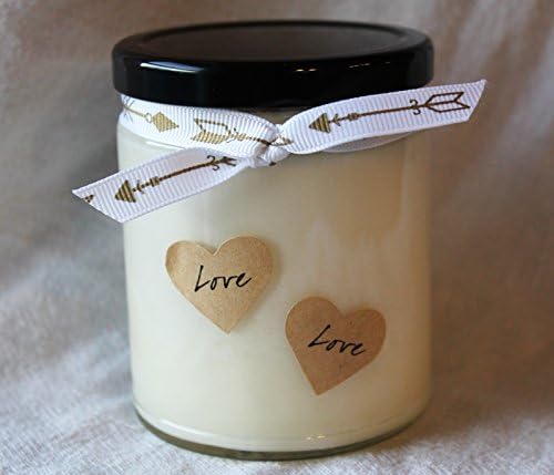 9 Oz Valentines Day Gift Soy Wax Candle Espresso Scented Lead Free, Dye Free With Cotton Wick