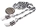 ATLanyards Solid Long Oval Eyeglass Necklace Chain - Silver Stainless Steel Eyeglass Holder