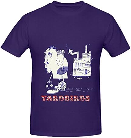 The Yardbirds The Yardbirds 80s Mens Crew Neck Music Shirt Purple