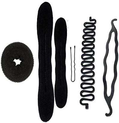 SENECIO(™) DIY Set of 6 Donut Bun Maker As seen on TV Celebrity Hair Accessory Combo Set