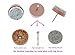 ALIMITOPIA 40pcs Furniture Felt Pad Heavy Duty Nail-on Chiar Slider Glide Pad Floor Protector for Wooden Furniture Chair Tables Leg Feet(Φ20mm or 0.8