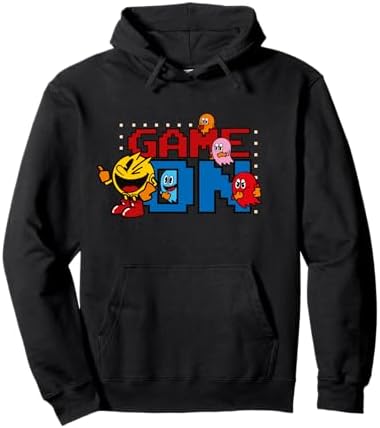 Amazon.com: 【PAC-MAN】PAC-MAN Illustration 001 Pullover Hoodie