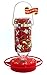 Hummer's Galore Hummingbird Feeder, UV Resistant Hummingbird feeders for Outdoors Hanging, 16 oz, Glass Vine Design