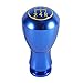 VGEBY Shift Knob, 5 Speed Car Manual/Automatic Interior Gear Stick Shifter Lever Knob (Color : Blue) Blue Shift