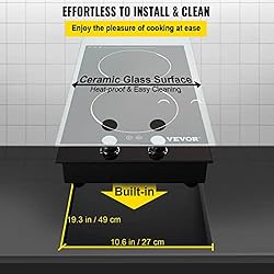 VEVOR Built-in Induction Cooktop, 11 inch 2
