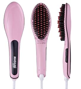 Amazon.com : MADAMI Hair Straightener Brush Ceramic ...