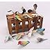 JOKFEICE Birds Figures - 6pcs Realistic ParrotToys Animal Figures Set - Simulated Plastic Animal Models Toys Kids Educational Toys for Boys and Girls