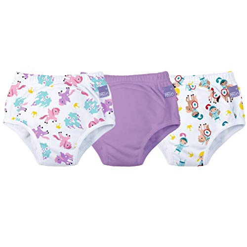 Bambino Mio 3 Piece Potty Training Pants, Mixed Girl Magical Kingdom, 2-3 Years