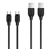 AUKEY USB C Cable 6ft Fast Charge, [2 Pack] Durable & Flexible Type C Charger Cable for Samsung Galaxy S9 Note 8 S8 S8+, LG V30 V20 G6 G5, HTC U11/10 and More