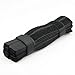 SpoFit Cable Tie, 7 Inch reusable cable ties ，50pcs Rubber cable ties and straps for fastening and securing objects，Fastening Cable Straps Wire Organizer Cable Management (Black)