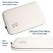 Cradle Me Thin Pillow for Sleeping - Luxury Memory Foam Pillow - Ultra Soft Slim Plush Luxury Pillow - 3 inch loft - White