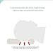 Baby Pillow For Newborn Breathable 3-Dimentional Air Mesh Organic Cotton, Protection for Flat Head Syndrome Bambi Blue