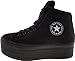Maxstar Women's C50 Padded Lining Hidden Heel Platform Canvas Sneakers
