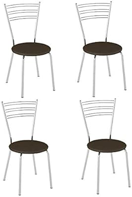 Brv Moveis Set Of Two Dining Chairs Pc050021 Chrome Tube 7 8