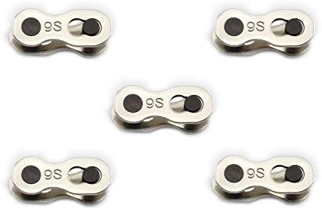 partstock 5 Pairs 9 Speed Quick Link Bike Chain Repair Tool Mountain Bicycle Chain Joint Connector MTB Magic Buckle Missing Link