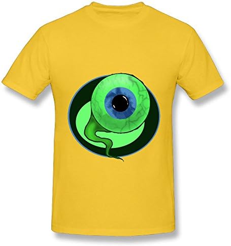 Niamh Willis Men Jacksepticeye - Sam The Septic Eye Fashion Sports Yellow T Shirts 3X Short Sleeve