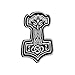 M-Tac Mjolnir Viking 3D PVC Morale Patches Military Tactical Army Morale (White)