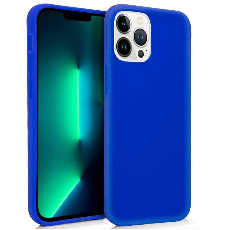 Cool Silicone Case for iPhone 13 Pro (Blue)