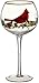 Lenox Winter Greetings Cardinal Balloons Glasses (Set of 4), Clear